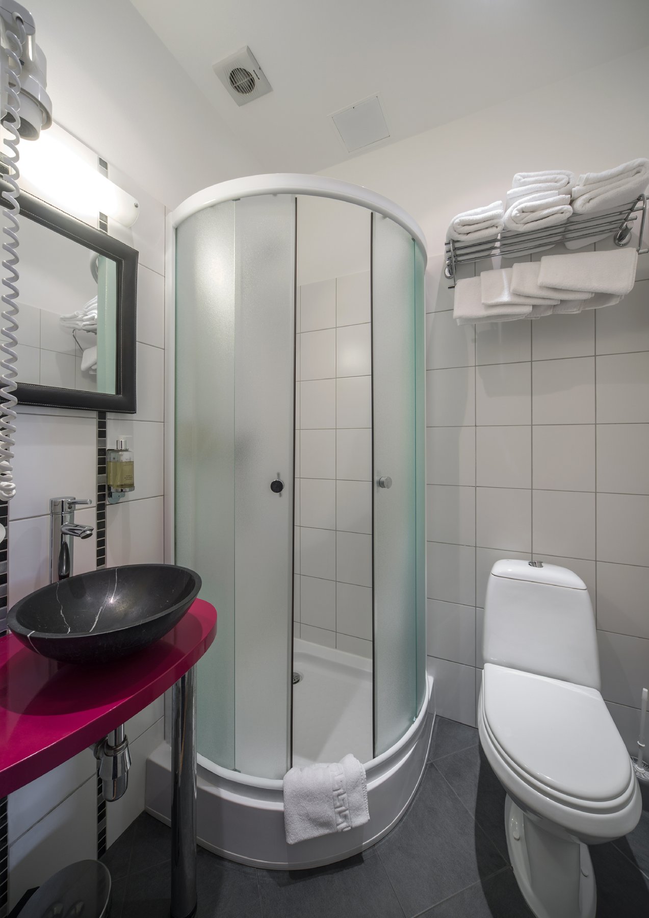 Bathroom with shower cabin